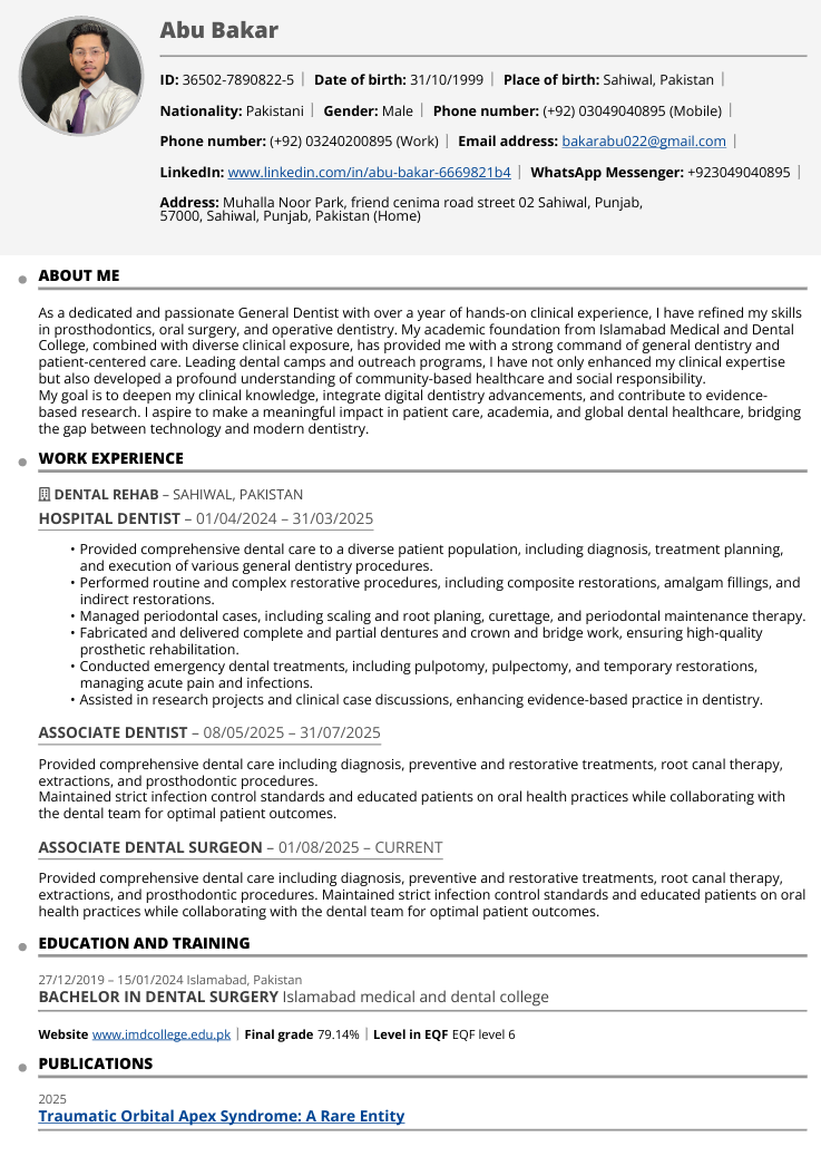 Resume 2 Image 1