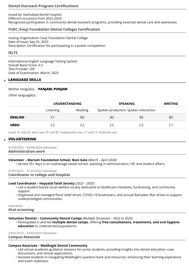 Resume 2 Image 3